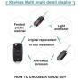 SELEAD Flip Key Fob 4 Buttons Keyless Entry Remote SHELL CASE fit for 2002-2010 Volkswagen Beetle Golf Jetta Passat Antitheft Keyless Entry Systems HLO1J0959753AM 4pcs