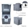 Miady 50 Amp 125/250 Volt RV Power Outlet Box, Enclosed Lockable Weatherproof Outdoor Electrical NEMA 14-50R Receptacle Panel, For RV Camper Travel Trailer Motorhome Electric Car Generator.