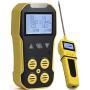 Basic MULTIGAS + Pump Analyzer, Detector, Meter by Forensics | O2, CO, H2S, LEL | USB Recharge | Sound, Light & Vibration Alarms | USA NIST Calibration |