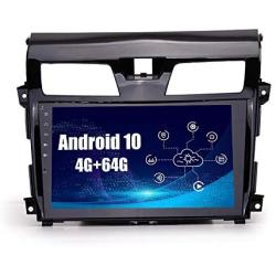 SYGAV Android 10 for Nissan Altima Radio with Carplay Android Auto 10.2 Inch Touch Screen GPS Navigation Car Stereo