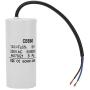 CBB60 Run Capacitor, Wire Lead 250VAC 120uF 50/60Hz Capacitor for Motor Air Compressor