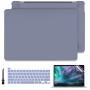 Batianda for MacBook Pro 13 Case 2020 Release M1 A2338/A2289/A2251 Rubberized Hard Shell Case Cover+Keyboard Cover + Screen Protector for Newest MacBook Pro 13 Inch Touch Bar, Lavender Gray