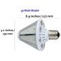 9,600 Lumen LED Post or High Bay Bulb – 80 Watt LED retrofit Bulb- 3000K Warm White- -E26 or E39 LED Reversible High Bay or Post Light Bulb - UL + DLC
