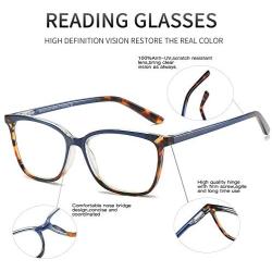 ZENOTTIC Anti Blue Light Glasses Blue Light Blocking Reading Glasses Stylish Leopard Glasses Anti Eyestrain for Women
