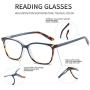 ZENOTTIC Anti Blue Light Glasses Blue Light Blocking Reading Glasses Stylish Leopard Glasses Anti Eyestrain for Women