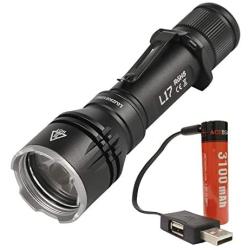 ACEBEAM L17 Long Range Portable Flashlight Single Lithium 18650, White Light 802 Meters, 1400 Lumen, Suitable For search, Military Police, Etc.