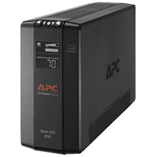 APC UPS, 850VA UPS Battery Backup & Surge Protector, BX850M Backup Battery, AVR, Dataline Protection and LCD Display, Back-UPS Pro Uninterruptible Power Supply
