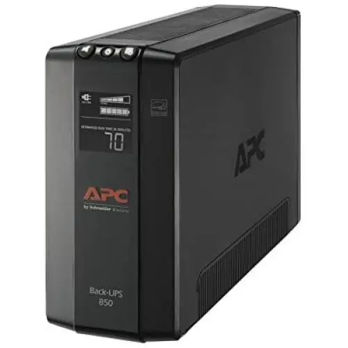 APC UPS, 850VA UPS Battery Backup & Surge Protector, BX850M Backup Battery, AVR, Dataline Protection and LCD Display, Back-UPS Pro Uninterruptible Power Supply