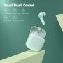 Wireless Earbuds, Bluetooth 5.0 Earbuds Hi-Fi Stereo Headphones 30H Playtime True Wireless Earbuds IPX6 Waterproof Earphones in-Ear Headphones with Mic and USB C for Working/Travel/Gym (Green)