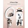 TaoTronics 12'' Selfie Ring Light with 3 Color Modes, 10 Adjustable Brightness, 61“ Extendable Tripod Stand, 2 Phone Holders, Bluetooth Remote Shutter for Photography/Makeup/Live Stream/YouTube/Vlogs