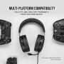 Corsair HS50 Pro - Stereo Gaming Headset - Discord Certified Headphones - Works with PC, Mac, Xbox Series X, Xbox Series S, Xbox One, PS5, PS4, Nintendo Switch, iOS and Android – Carbon