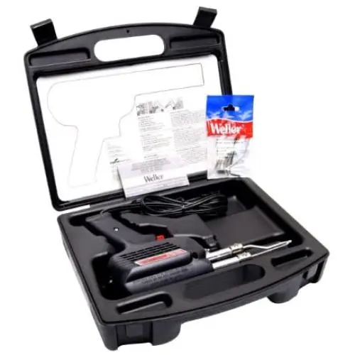 Weller D550PK 260-Watt/200W Professional Soldering Gun Kit with Three Tips and Solder in Carrying Case