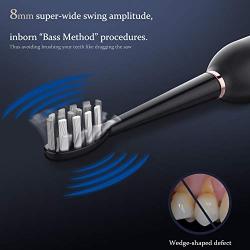 Sporzin Electric Toothbrush Electric Toothbrushes for Adults, Sonic Toothbrush Electronic Toothbrush Electric Toothbrushes with 5 Modes 3 Intensities and Smart Timer Toothbrush Holder