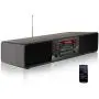 KEiiD CD Player for Home with Bluetooth Wooden Stereo System Desktop Speakers FM Radio USB SD AUX Remote Control, 28-Inch Length 20-Pounds Weight