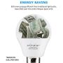 Comzler A15 LED Bulbs 60W Equivalent, Warm White 2700K, E12 Candelabra Base LED Globe Bulb for Ceiling Fan, No Dimmable，6 Pack