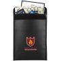Fireproof Money & Document Bag, MoKo 15'' x 11'' Fire & Water Resistant Cash & Envelope Holder, Protect Your Valuables, Documents, Money, Jewelry, Zipper Closure for Maximum Protection, Black
