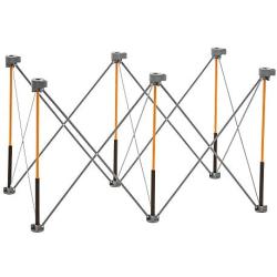 Bora Centipede 2x4 Feet Work Stand and Portable Table | Sawhorse Support with Folding, Collapsible Steel Legs, CK6S