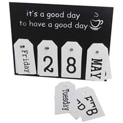 Garneck Card Perpetual Calendar Desktop Hanging Date Cards Decoration Ornament Wall Desktop Calendar for Office Cafe Home Decoration