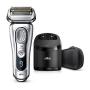 Braun Electric Razor for Men, Series 9 9370cc Electric Shaver With Precision Trimmer, Rechargeable, Wet & Dry Foil Shaver, Clean & Charge Station & Travel Case
