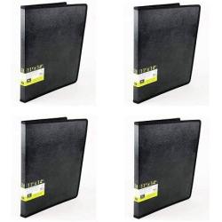 Filexec, 93630, Art Presentation Book, 24 Pocket, 11'' x 14'', 1 Each Black (Four Pack)