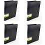Filexec, 93630, Art Presentation Book, 24 Pocket, 11'' x 14'', 1 Each Black (Four Pack)