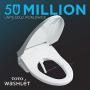 TOTO SW3046#01 S500E Electronic Bidet Toilet Cleansing, Instantaneous Water, EWATER Deodorizer, Warm Air Dryer, and Heated Seat, Elongated Contemporary, Cotton White