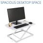 FlexiSpot Laptop Desk Riser - 27'' Standing Desk Sturdy Sit Stand up Converter for Laptop Notebook (White)