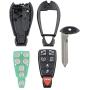 2PCS 7 Button Key Fob Compatible for 2008-2015 Chrysler Town and Country，2008-2014 Dodge Grand Caravan