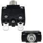 IZTOSS 5PCS 15Amp Circuit Breakers with Manual Reset Waterproof Button Transparent Cover DC50V AC125-250V with Quick Connect Terminals