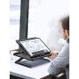 Laptop Stand, Adjustable Laptop Stand Riser, Foldable Desktop Notebook Holder Mount, Adjustable Eye-Level Ergonomic Design, Portable Laptop Riser for Computer PC Tablet Phone, Multi-Angle EURPMASK