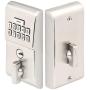 Emtek E1020 Single Cylinder Solid Brass Electronic Deadbolt from the Brass Moder, Satin Nickel