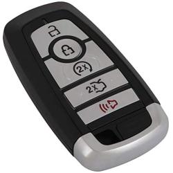 ECCPP X 1 Uncut Keyless Entry Remote Key Fob Replacement for 17 18 for Ford Edge Fusion/for Ford Explorer Mustang M3N-A2C93142600 7612A-A2C93142600 164-R8149 M3N-A2C93142600