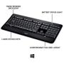 Logitech K800 Wireless Illuminated Keyboard — Backlit Keyboard, Fast-Charging, Dropout-Free 2.4GHz Connection