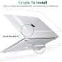 MacBook Air 13 inch Case 2020 2019 2018 Release A2337 M1 A2179 A1932 (Touch ID), MacBook Air 2020 Case Clear Plastic Laptop Hard Shell + 2 Keyboard Covers + 1 Screen Protector + 1 TouchPad Protector