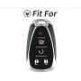 Hey Kaulor for Chevrolet Key Fob Cover Smart Leather Case Keyless Entry Holder for Chevrolet Chevy 2016 2017 2018 Camaro Cruze Malibu Volt