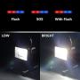 [15W 24LED] Spotlights Work Lights Outdoor Camping Lights, Built-in Rechargeable Lithium Batteries (with USB Ports to Charge Mobile Devices) (Black)