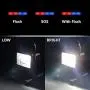 [15W 24LED] Spotlights Work Lights Outdoor Camping Lights, Built-in Rechargeable Lithium Batteries (with USB Ports to Charge Mobile Devices) (Black)