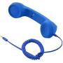 CellCase Vintage Retro 3.5mm Telephone Handset Cell Phone Receiver Mic Microphone Speaker for iPhone iPad Mobile Phones Cellphone Smartphone (Blue)