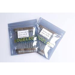 EDGELEC 100pcs 5mm Green LED Lights Emitting Diodes Flat Lens 29mm Lead Frame (DC 3V) +100pcs Resistors for DC 6-12V Included, Bright Bulb Lamps LED Diode