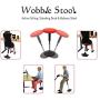 WOBBLE STOOL Standing Desk Balance Chair for Active Sitting. Tall ergonomic adjustable height swiveling leaning perch perching ergonomic sit stand high computer chair swivels 360 for adults kids