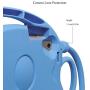 CHINFAI Kids Case for iPad 2017/2018 [Double-Faced Monkey Series] Shock Proof Handle Stand Silicone Protective Cover for 9.7 inch iPad Pro/Air/Air2/5th/6th Tablet (Blue)