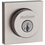 Kwikset 91580-001 Halifax Slim Square Single Cylinder Deadbolt featuring SmartKey in Satin Nickel