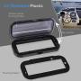 Water Resistant Marine Stereo Cover - Smoke Colored Heavy Duty Boat Radio Protector Shield with Flip-up Door & Spring Loaded Release - Mounting Gasket Included - Pyle PLMRCB1