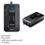 CyberPower EC850LCD Ecologic Battery Backup & Surge Protector UPS System, 850VA/510W, 12 Outlets, ECO Mode, Compact, Uninterruptible Power Supply