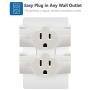 Kasonic 3-Outlet Grounding Adapter (3 Pack); Heavy-Duty Grounded Power Tap; UL Listed Plug Extender (White)