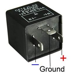 Xotic Tech 3-Pin CF14 EP35 Electronic LED Flasher Relay Fix Turn Signal Bulbs Hyper Flash