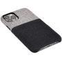 Dockem iPhone 11 Pro Wallet Case: Built-in Metal Plate for Magnetic Mounting & 2 Credit Card Holder Slots (5.8'' Luxe M2 Synthetic Leather, Black and Grey)