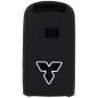 SEGADEN Silicone Cover Protector Case Holder Skin Jacket Compatible with MITSUBISHI Smart Remote Key Fob CV2520 Black
