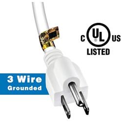 50-Feet 3 Outlet Extension Cord, Kasonic UL Listed, 16/3 SJTW 3-Wire Grounded, 13 Amp 125 V 1625 Watts, Multi-Outlet Indoor/Outdoor Use (50 Ft)