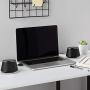 Amazon Basics USB-Powered PC Computer Speakers with Dynamic Sound | Black, 4-pack
